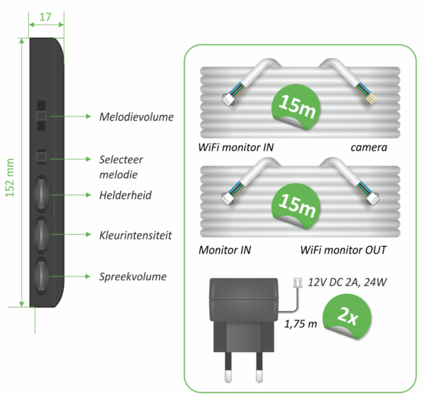 Elro DV50 -APP Video deurintercom DUAL - Afbeelding 7